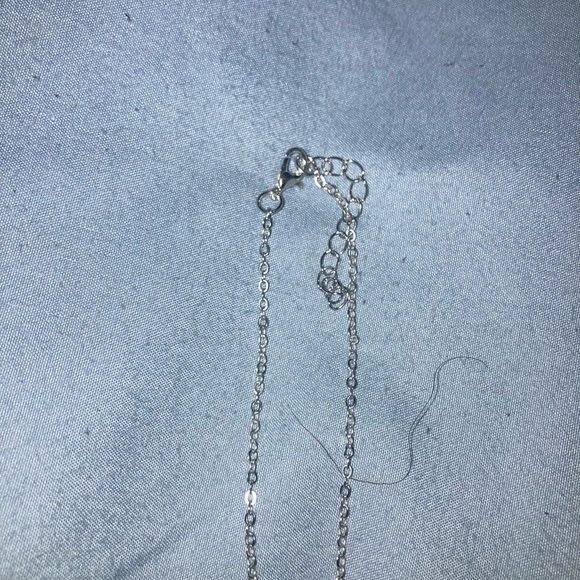 Silver Sunburst Pendant Necklace - Picture 3 of 3